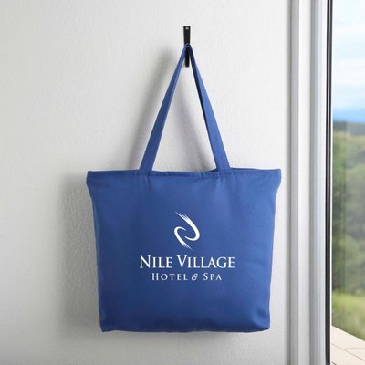 12 oz. Beaverton Zippered Cotton Canvas Tote